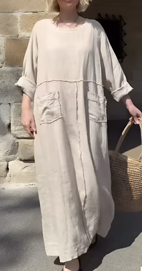 Vestido Luiza - Linho Premium - Soltinho e Leve (Verão Europeu 2025)