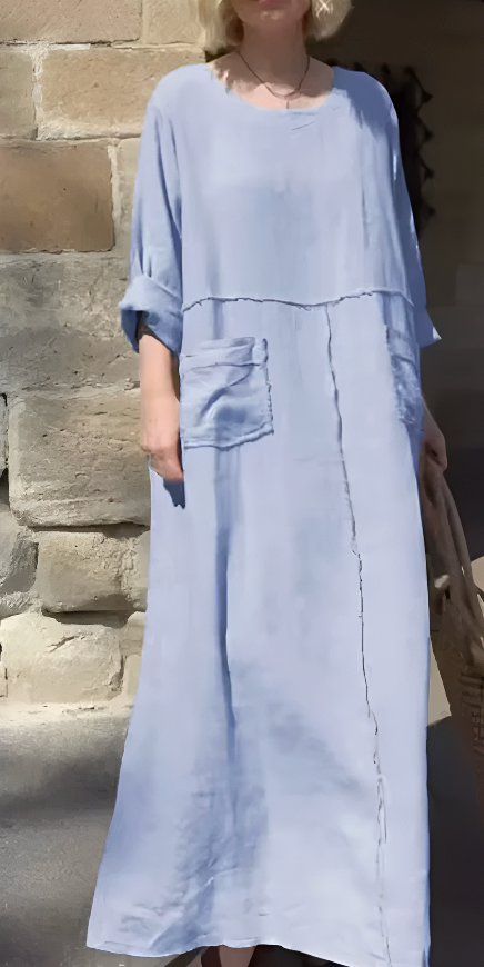 Vestido Luiza - Linho Premium - Soltinho e Leve (Verão Europeu 2025)