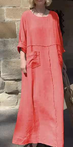 Vestido Luiza - Linho Premium - Soltinho e Leve (Verão Europeu 2025)