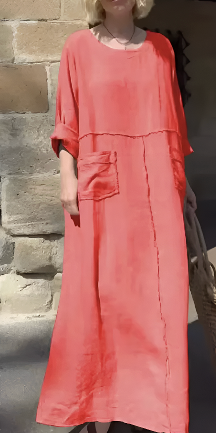 Vestido Luiza - Linho Premium - Soltinho e Leve (Verão Europeu 2025)