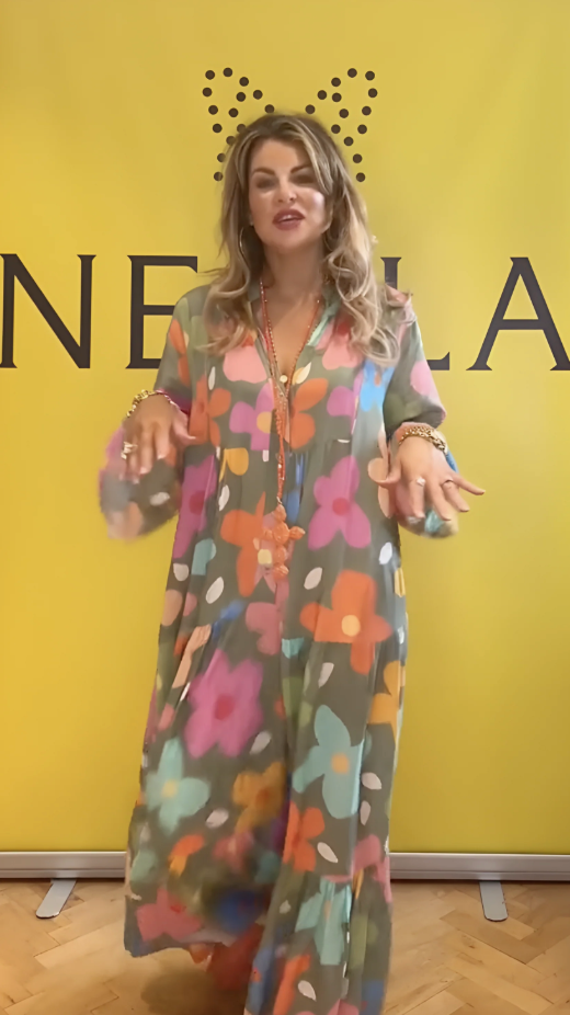 Vestido Meire | Manga Flare Estampado com Decote em V (Queridinho da Primavera em 2025)