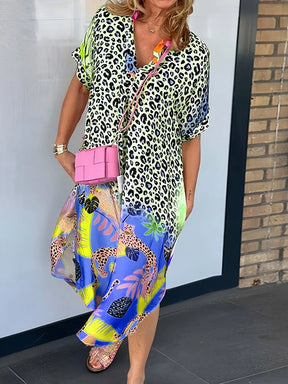 Vestido Sabrina - Decote em V - Super Leve e Solto Caimento Perfeito (Primavera 2025)