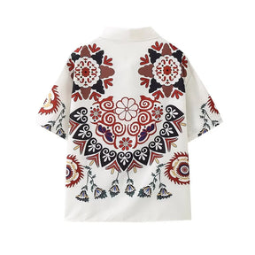 Conjunto Karm - Estampado com Botões (O Sucesso Europeu)