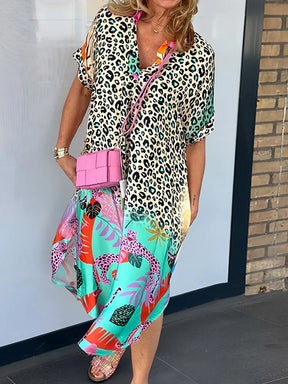 Vestido Sabrina - Decote em V - Super Leve e Solto Caimento Perfeito (Primavera 2025)