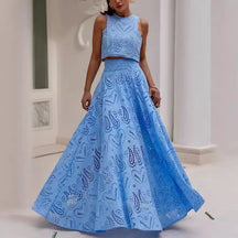 Conjunto Valen Cropped + Saia - Lançamento Verão 2025