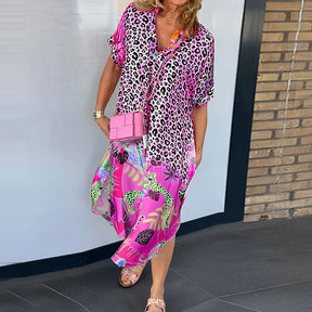 Vestido Sabrina - Decote em V - Super Leve e Solto Caimento Perfeito (Primavera 2025)