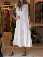 Vestido Marina - Linho - Longo Leve e Soltinho (Inspirado no Verão Europeu)