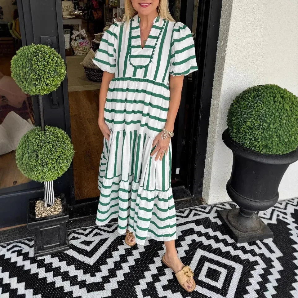 Vestido Karla - Manga Curta - Leve e Soltinho - (Queridinho Europeu)