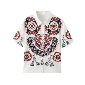 Conjunto Karm - Estampado com Botões (O Sucesso Europeu)