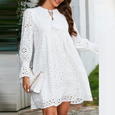 Vestido Valen - Manga Longa Gola V - Charme Europeu