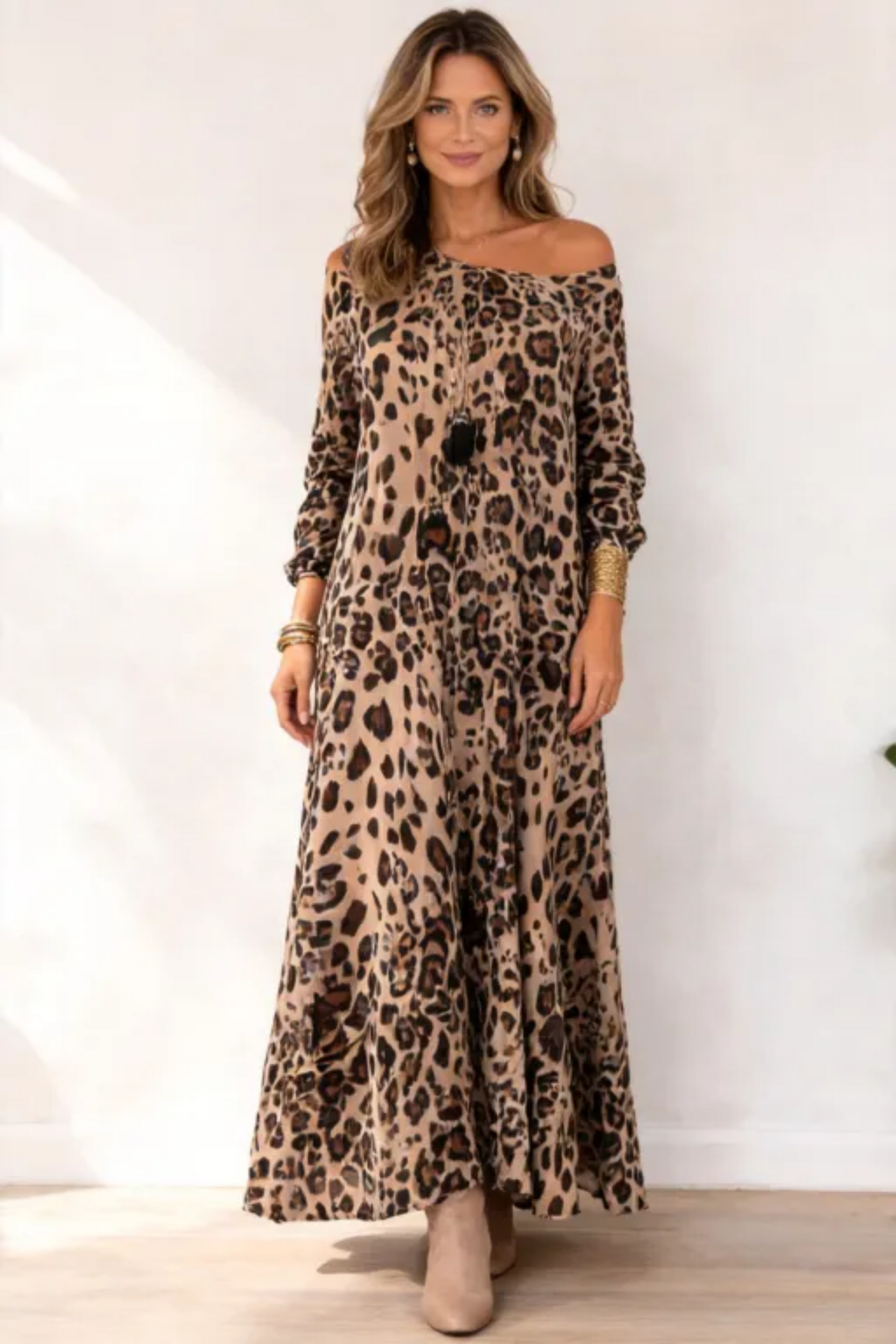 Vestido Meire - Leopardo - Leve e Soltinho (Famoso entre as Blogueiras na Europa)