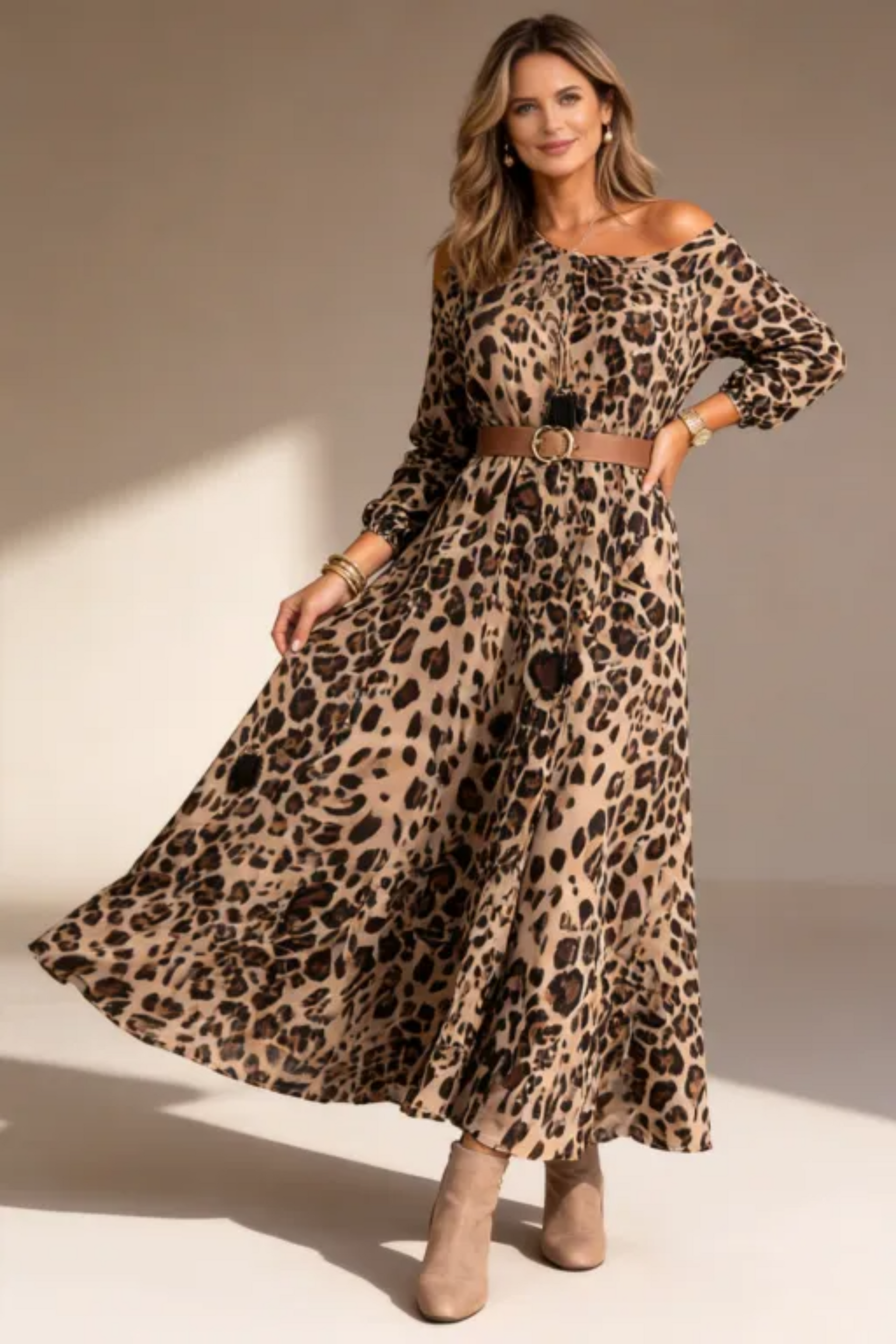 Vestido Meire - Leopardo - Leve e Soltinho (Famoso entre as Blogueiras na Europa)